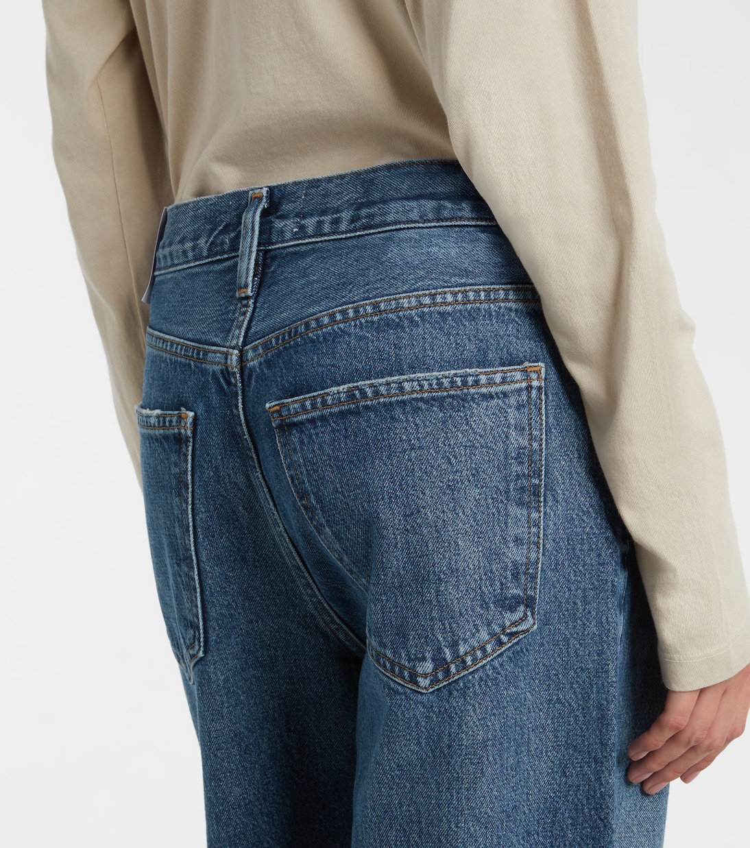High-Rise Wide-Leg Jeans Low Slung Baggy | Agolde