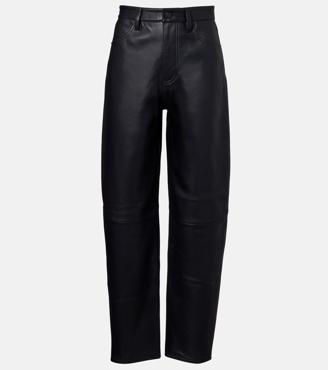 Pantalon droit Neat en cuir | Frame