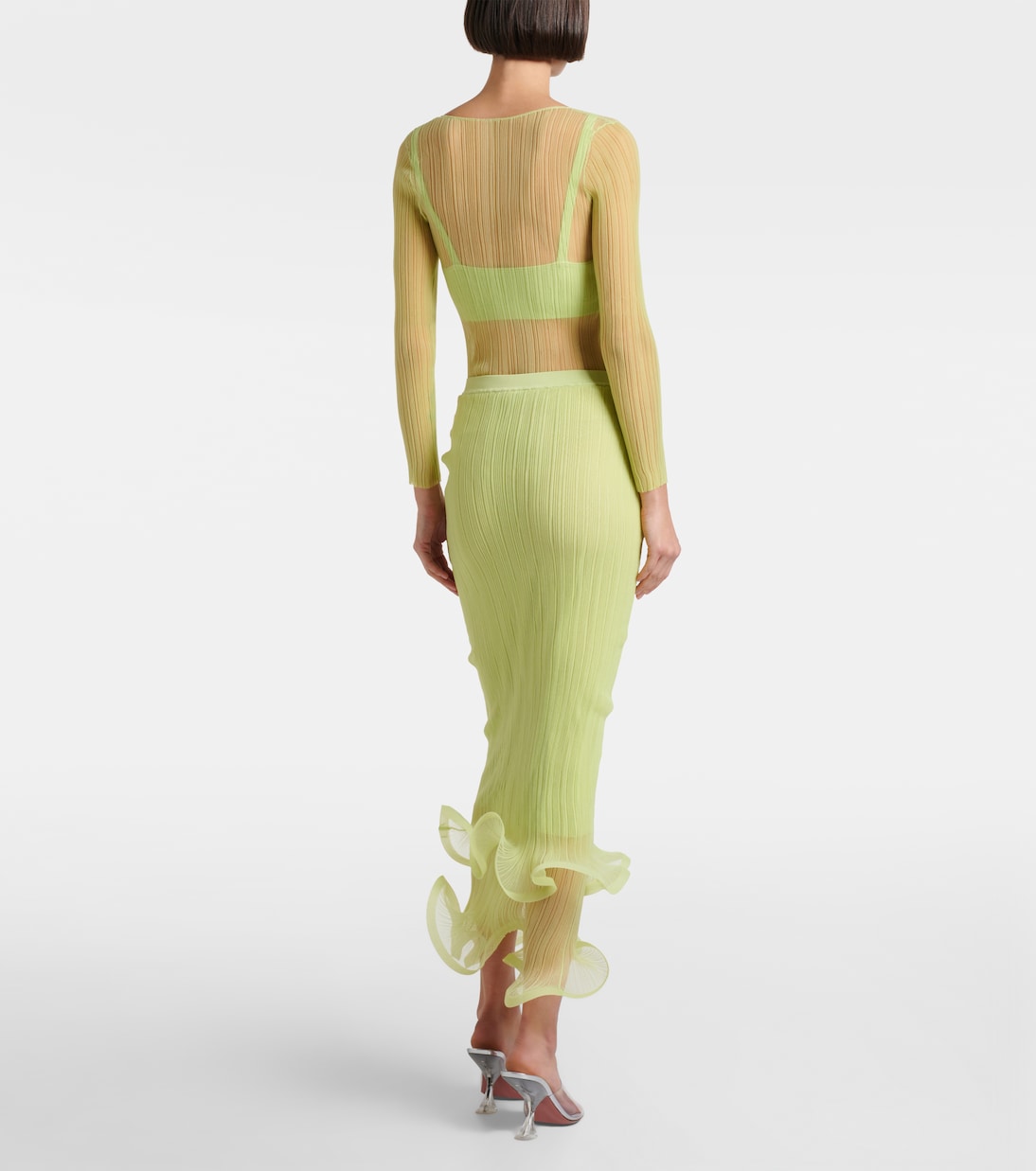 Ruffled midi skirt | Simkhai