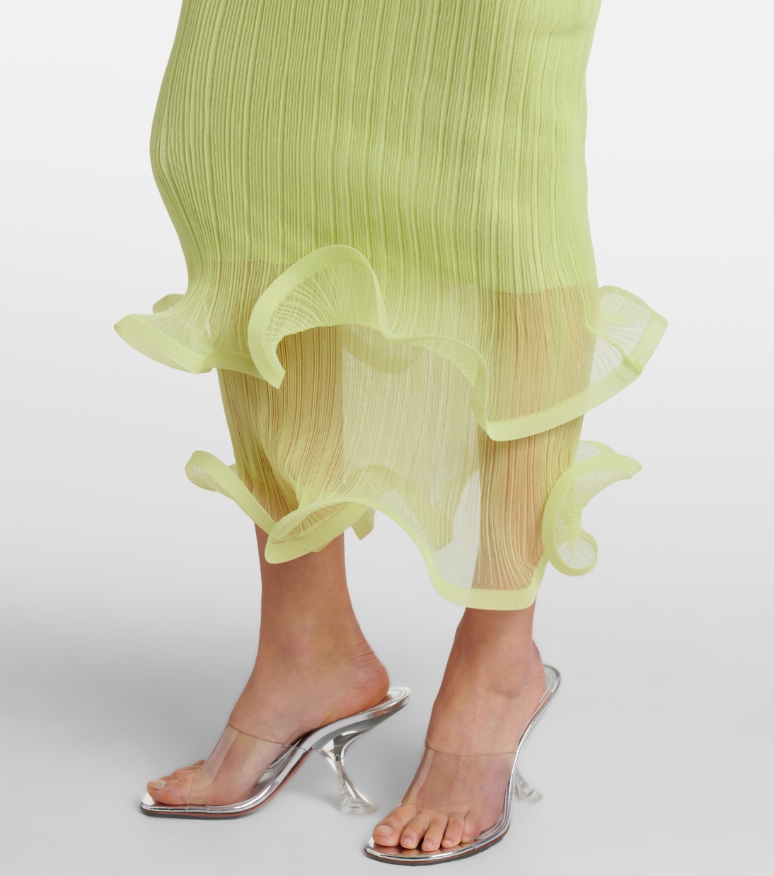 Ruffled midi skirt | Simkhai