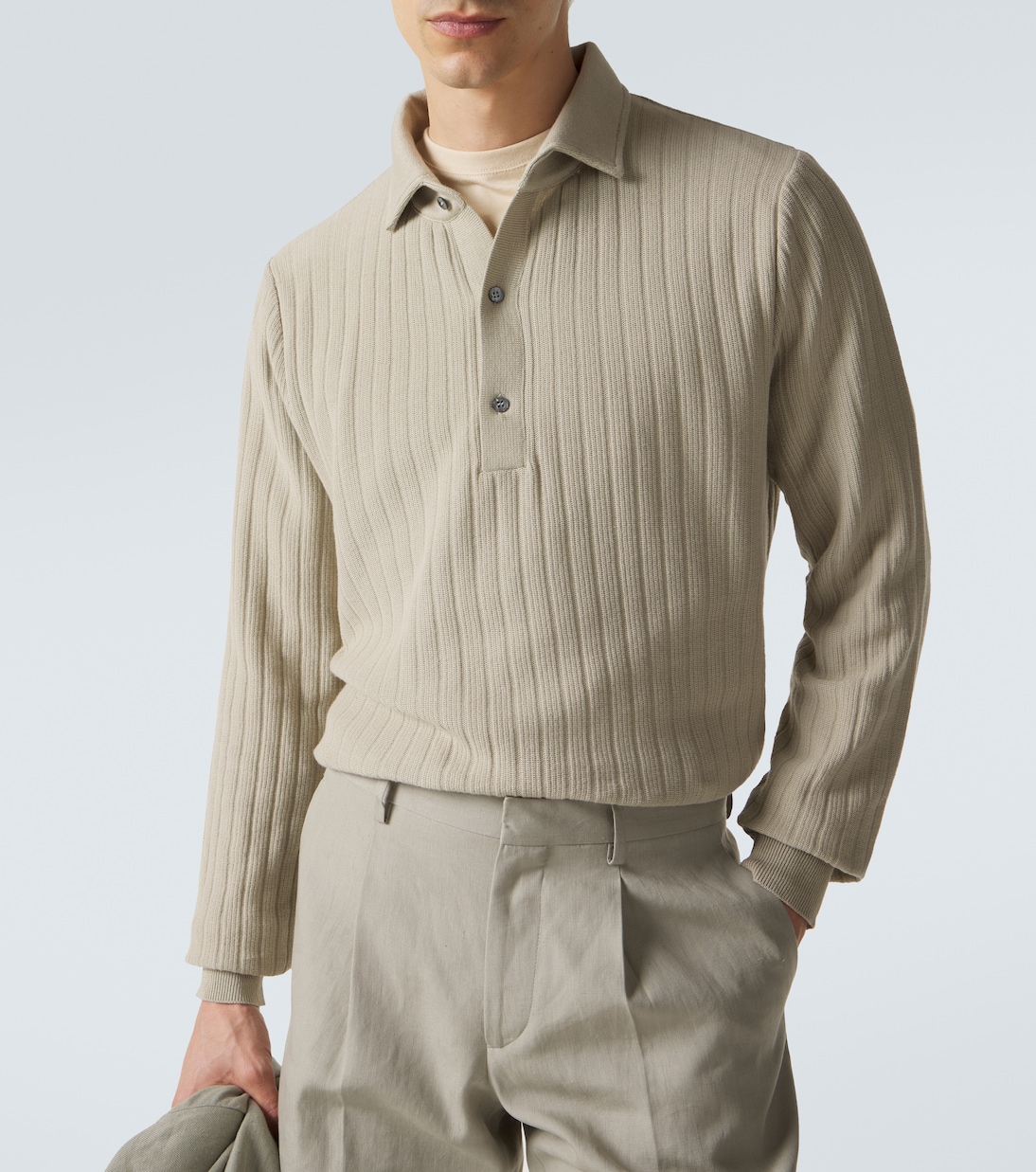 Cotton polo sweater | Lardini