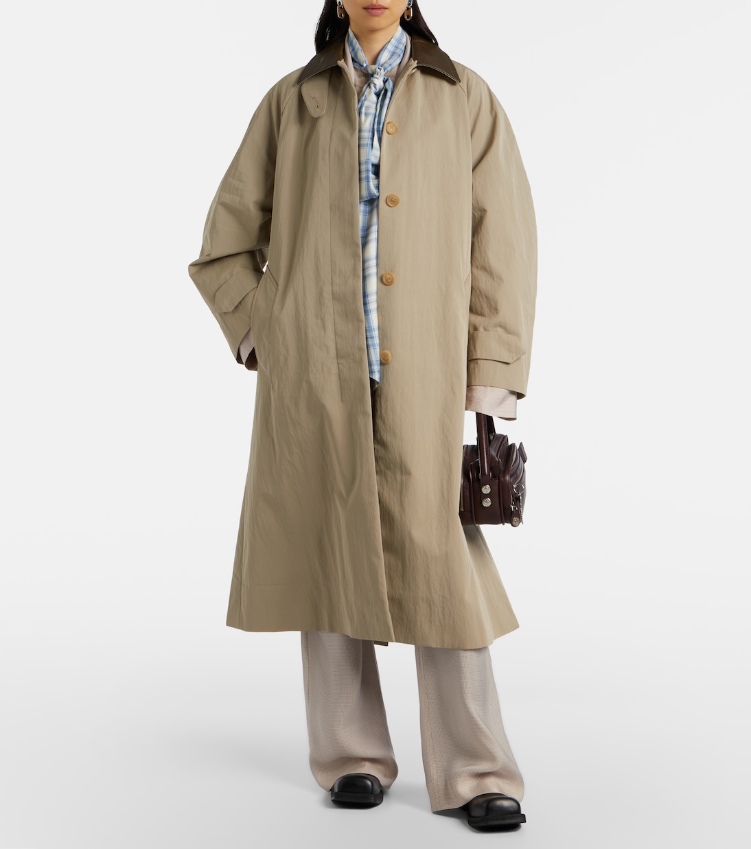 Trench-coat technique en coton mélangé | Acne Studios
