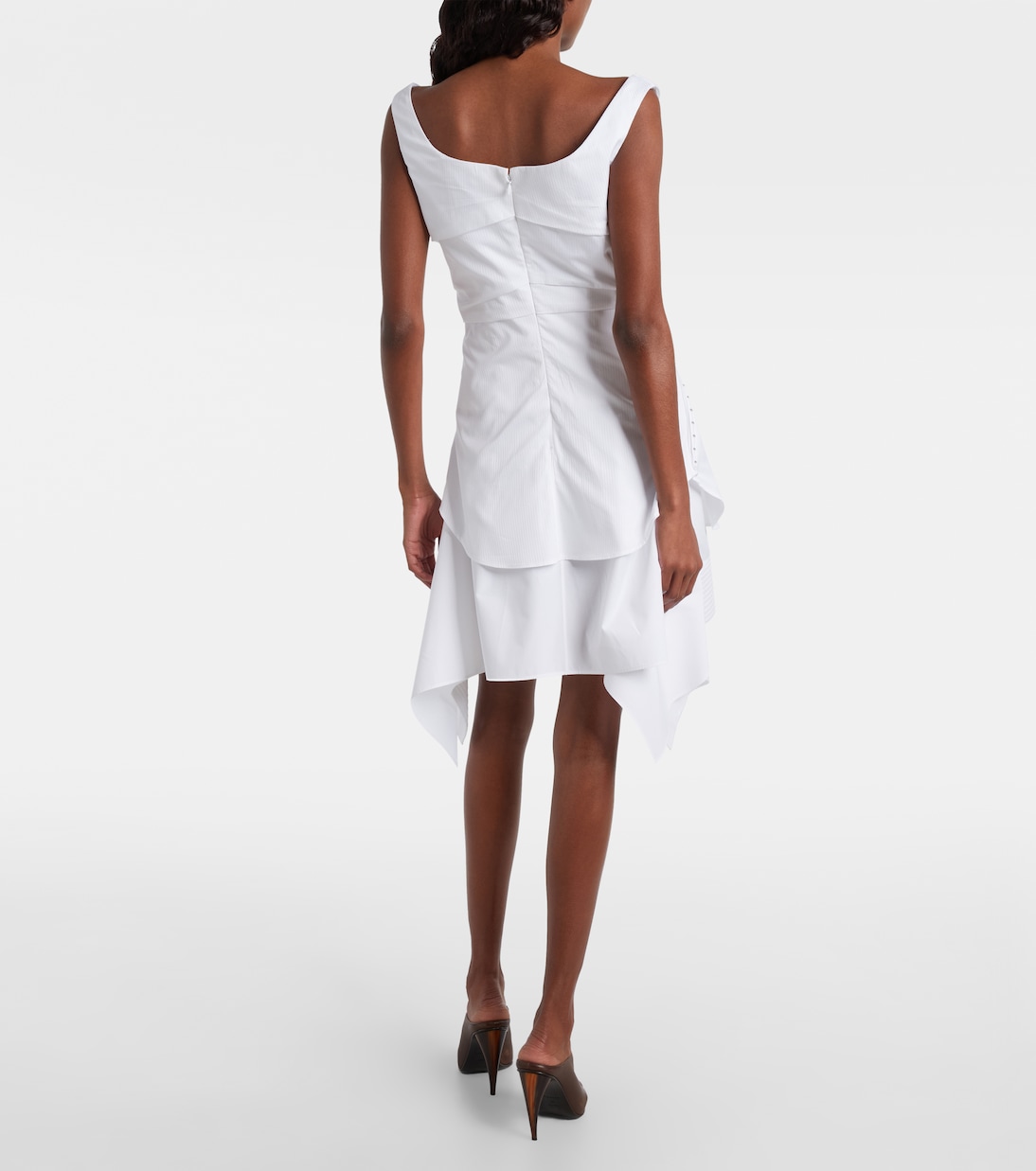 Ruffled cotton minidress | McQueen