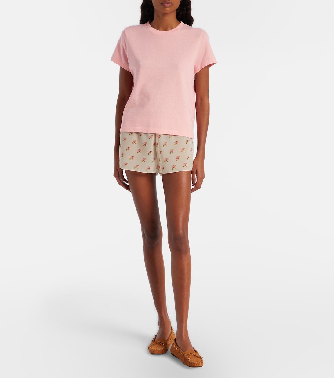 Emmylou cotton jersey T-shirt | Khaite