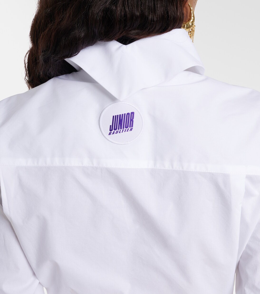 Camicia cropped in popeline di cotone | Jean Paul Gaultier