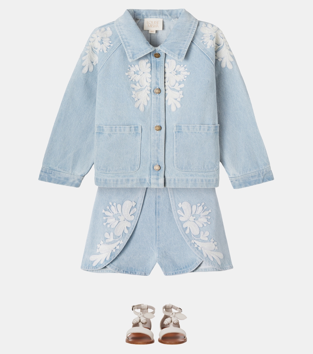 Bestickte Jeansjacke Rafaela | Louise Misha