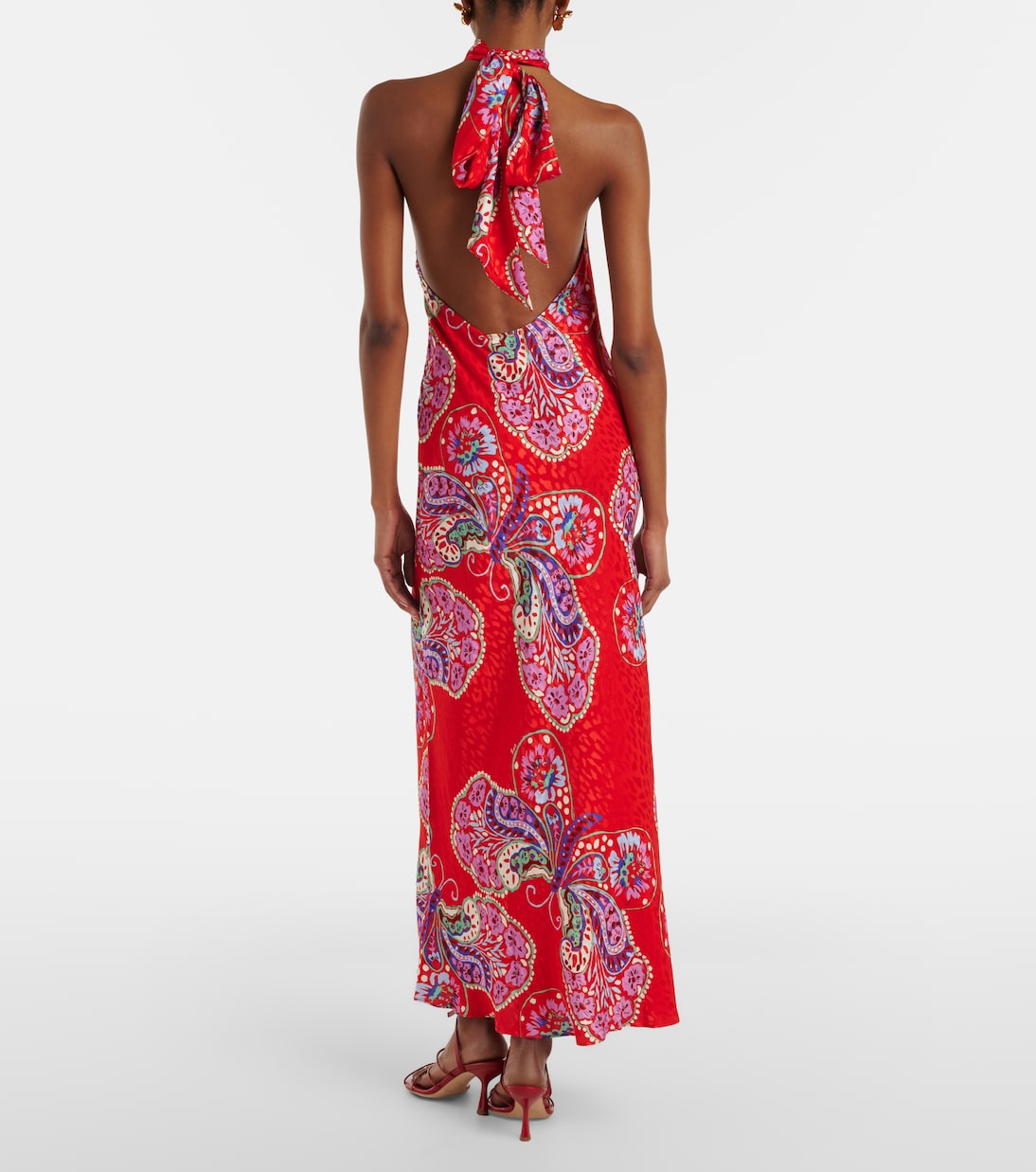 Maura printed halterneck maxi dress | Rixo