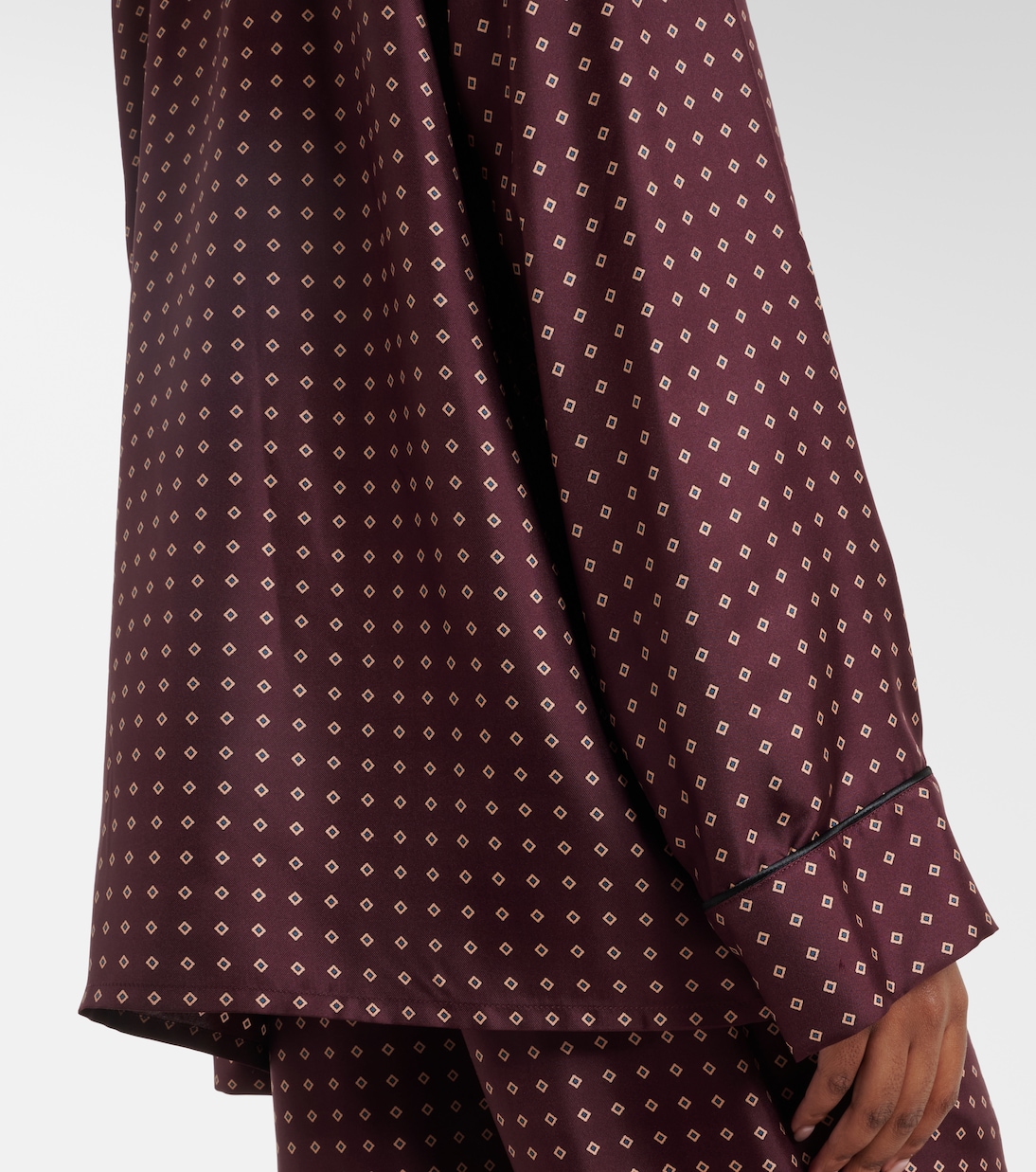 Pyjama-Hemd aus Seidensatin | Saint Laurent