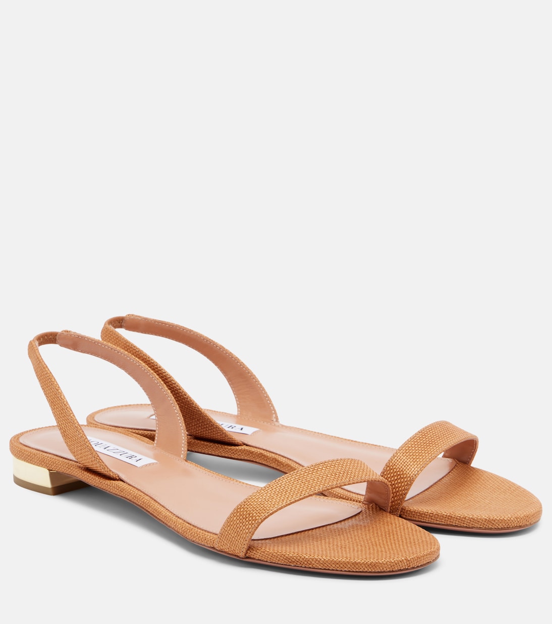 So Nude raffia sandals | Aquazzura