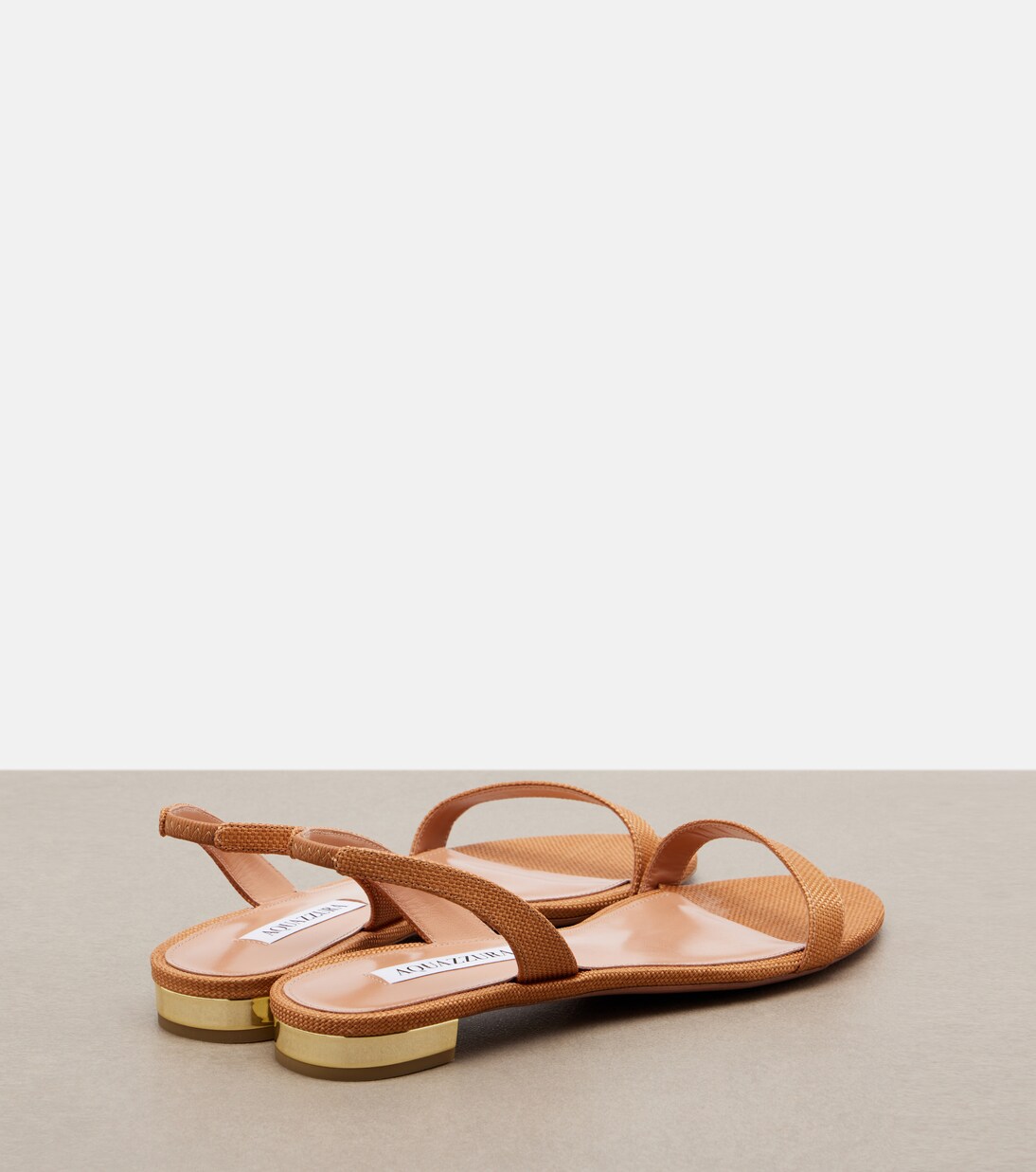 So Nude raffia sandals | Aquazzura