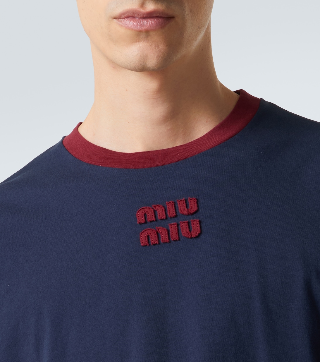 Longsleeve aus Baumwoll-Jersey | Miu Miu