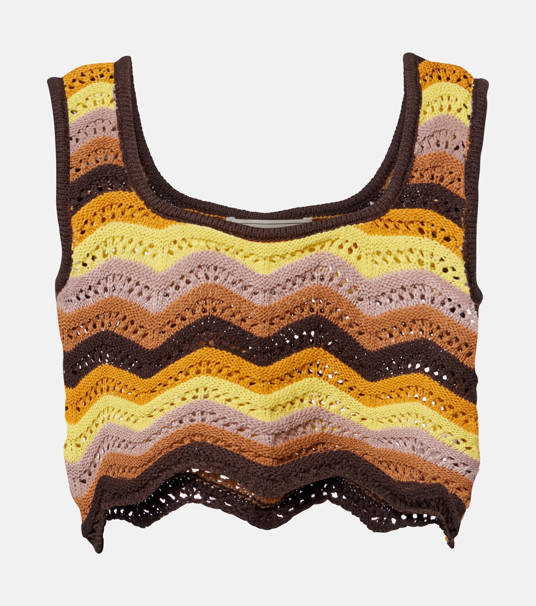 Kim crochet cotton-blend crop top | Bananhot