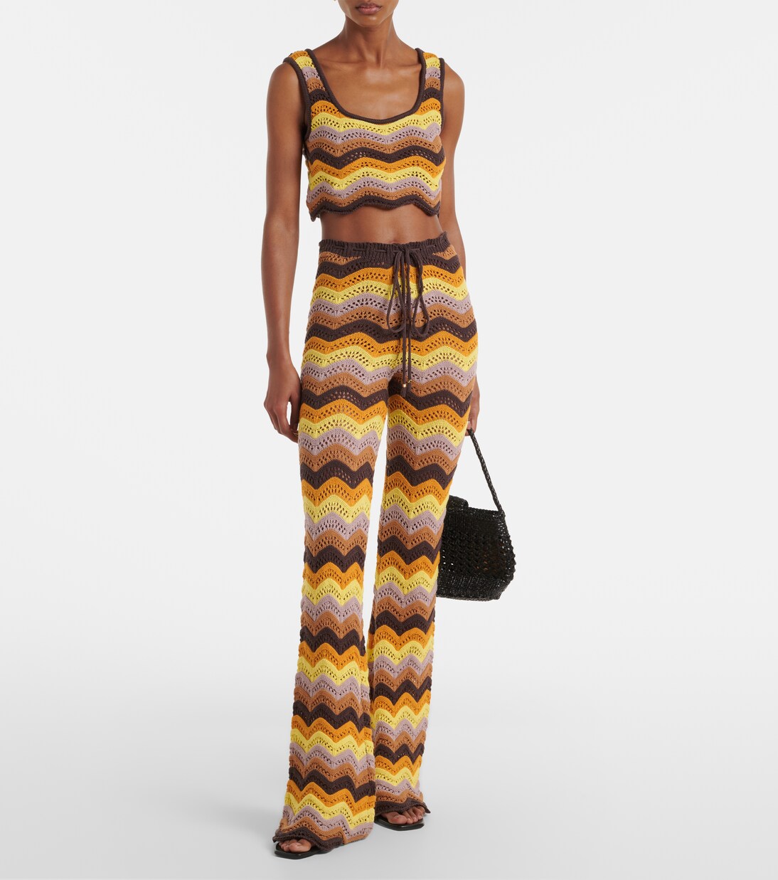 Kim crochet cotton-blend crop top | Bananhot