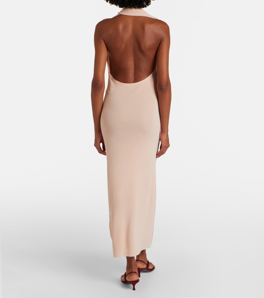 Vestido midi Mitchell con bufanda | Altuzarra
