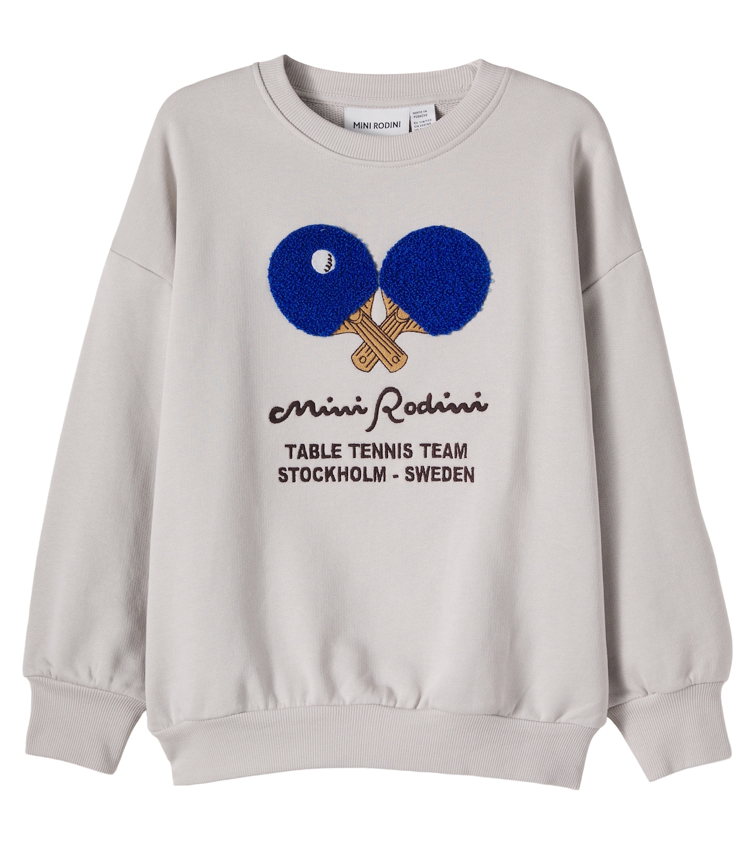 Embroidered cotton jersey sweatshirt | Mini Rodini