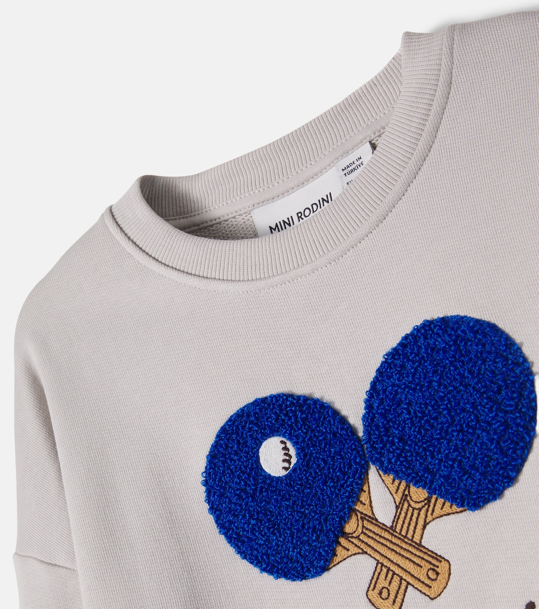Embroidered cotton jersey sweatshirt | Mini Rodini