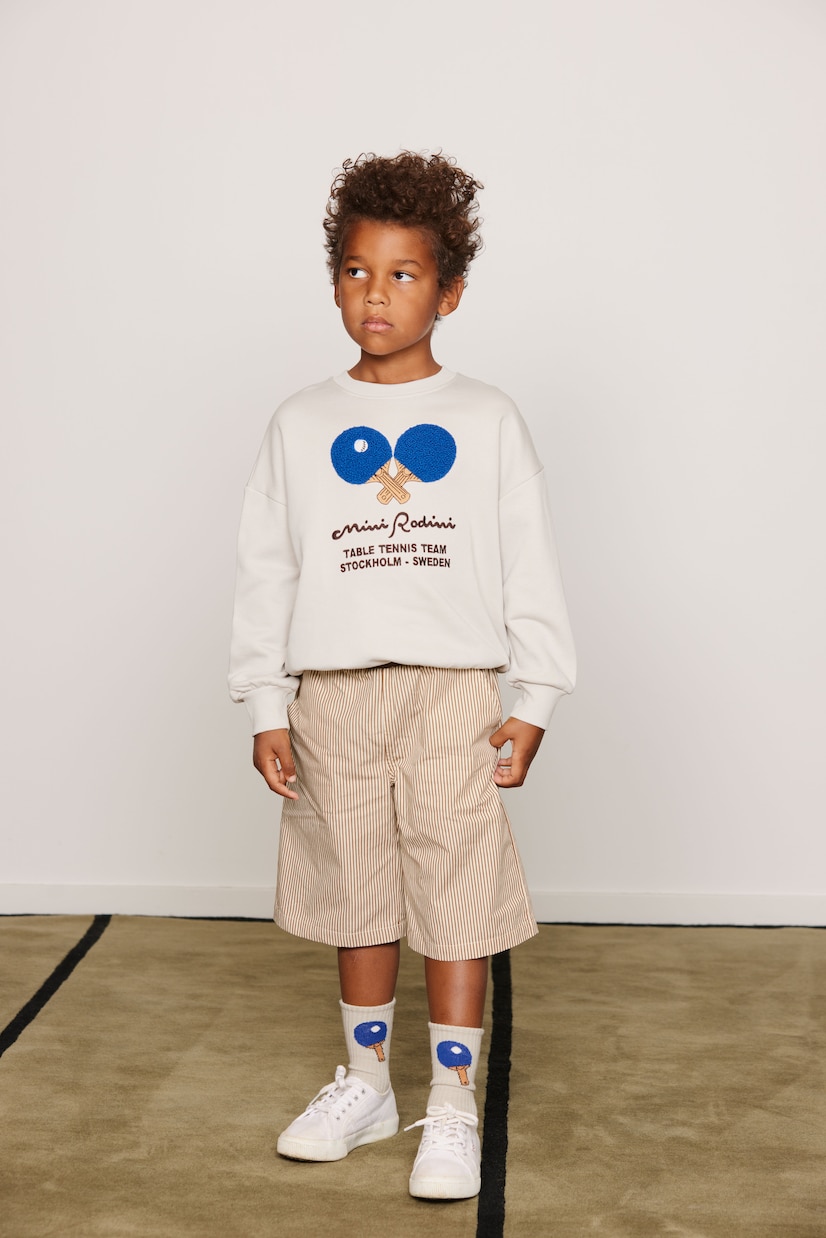 Sweat-shirt en coton à broderie | Mini Rodini
