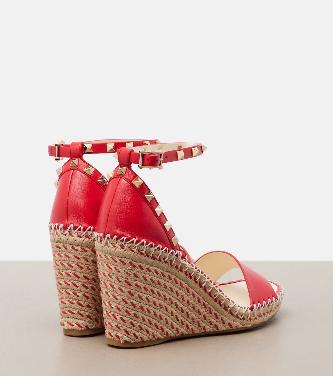 Alpargatas Rockstud Double de piel | Valentino Garavani