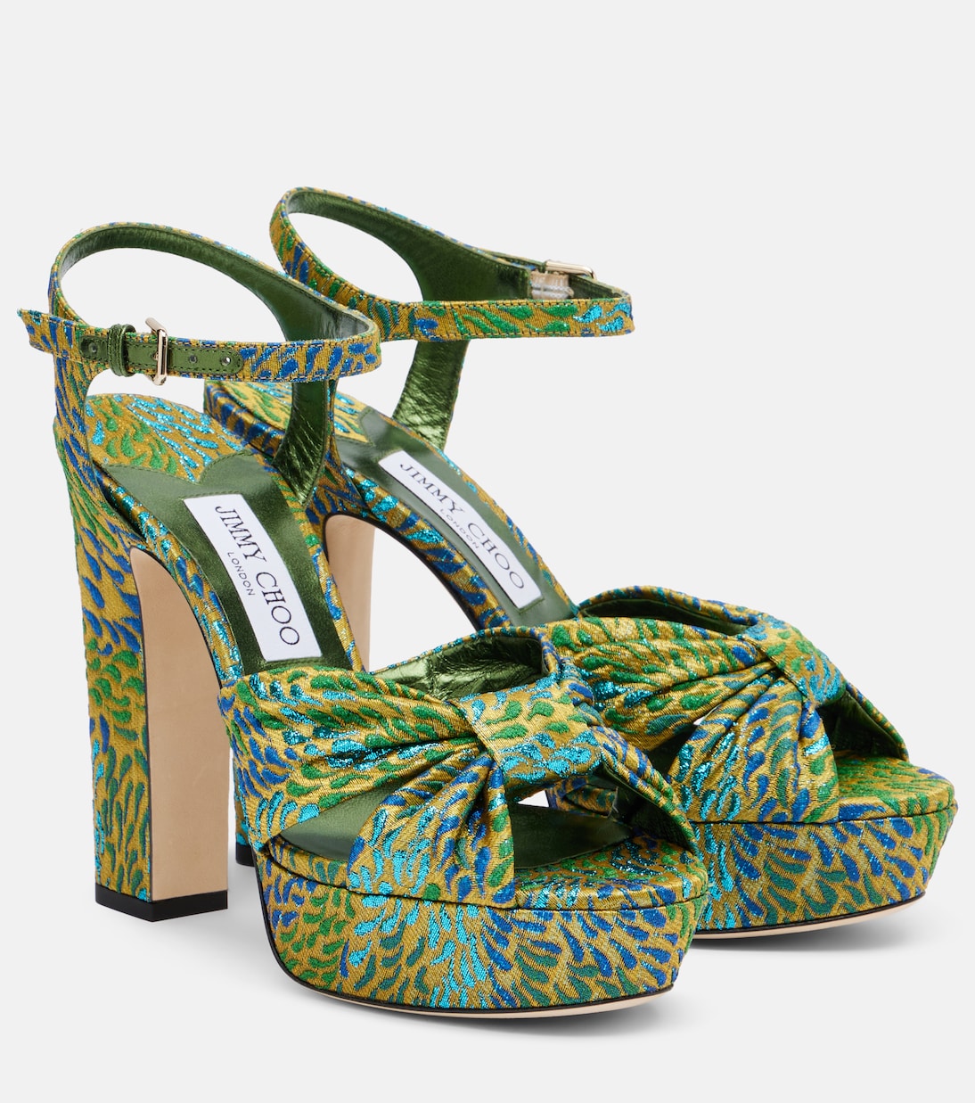 Heloise brocade platform sandals | Jimmy Choo