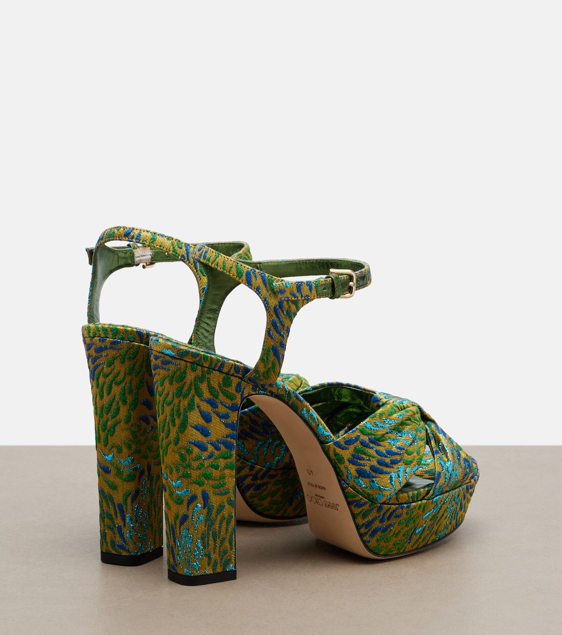 Heloise brocade platform sandals | Jimmy Choo