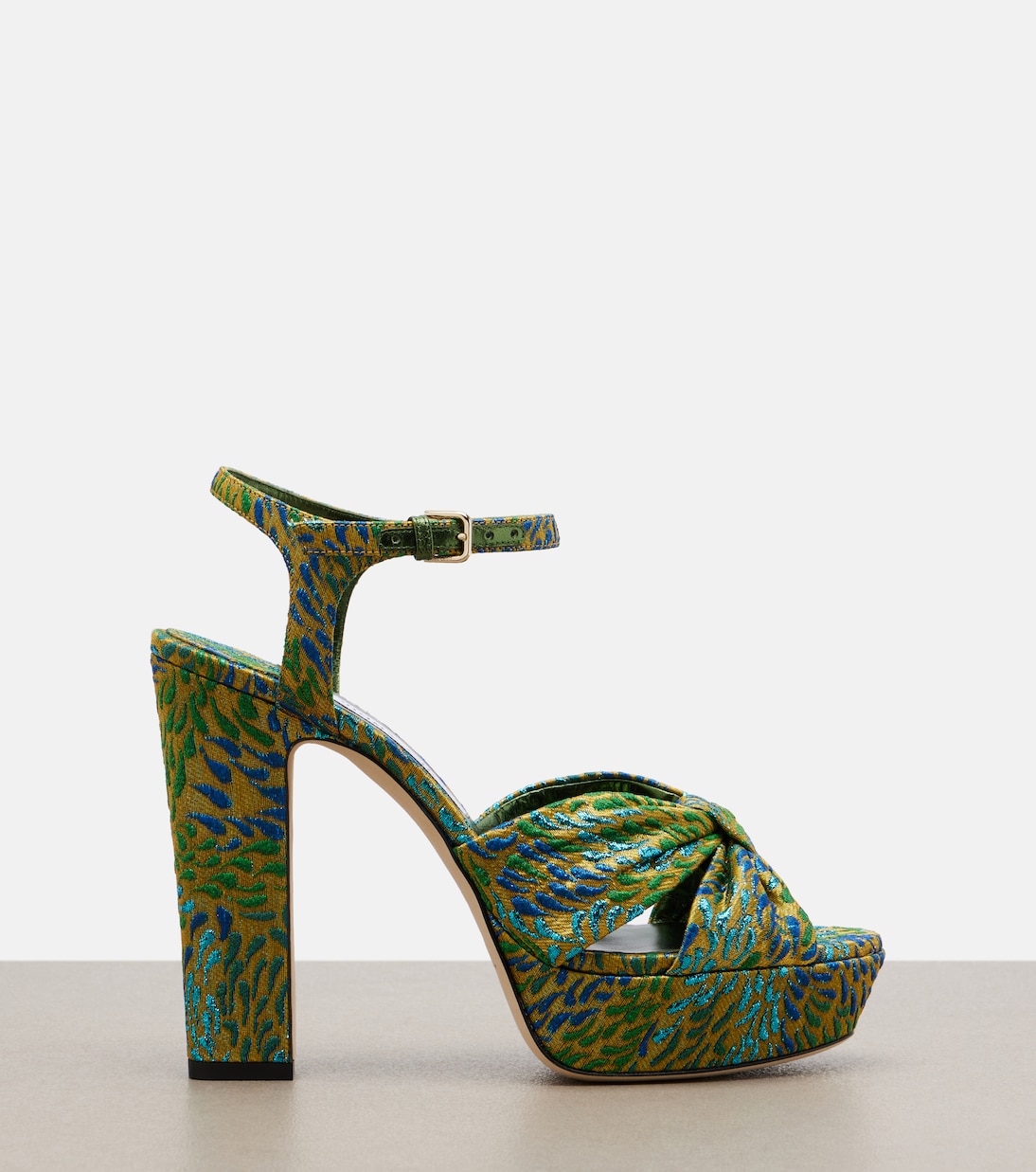 Heloise brocade platform sandals | Jimmy Choo