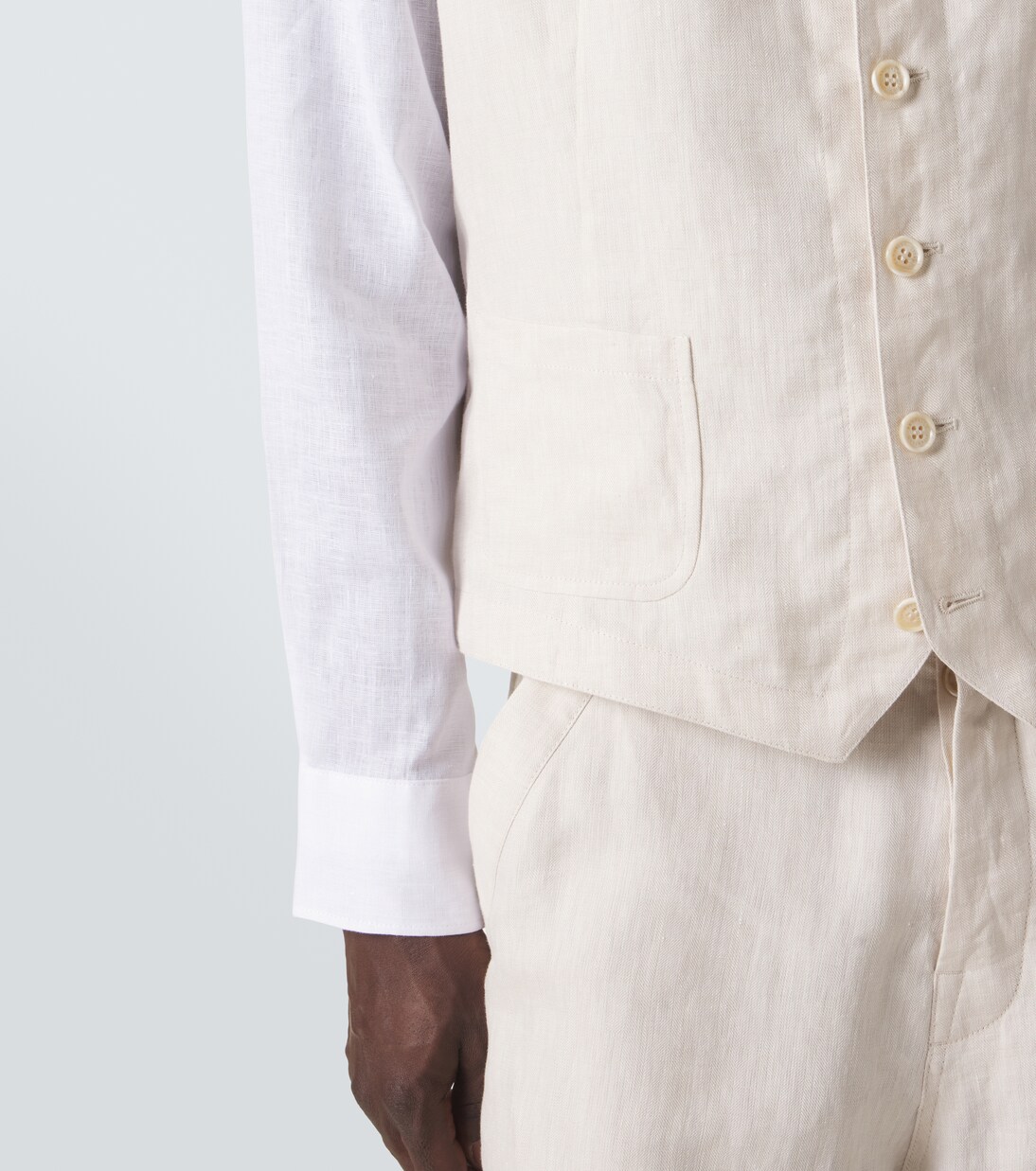 Weste aus Leinen | Brunello Cucinelli