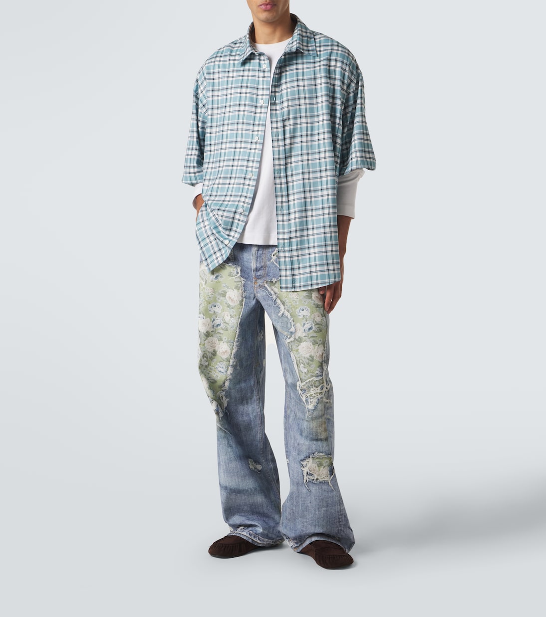 Plaid oversized flannel shirt | Acne Studios