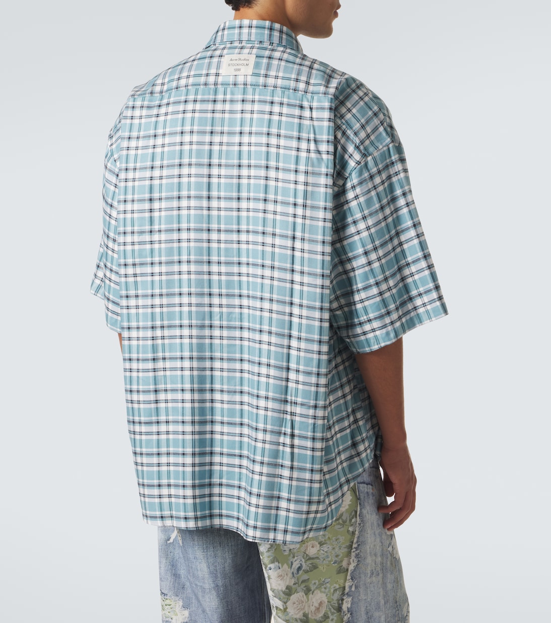 Plaid oversized flannel shirt | Acne Studios
