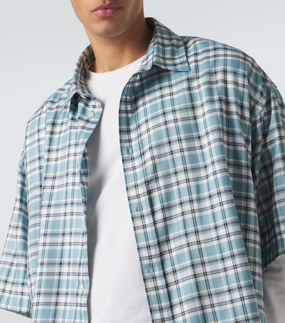Plaid oversized flannel shirt | Acne Studios