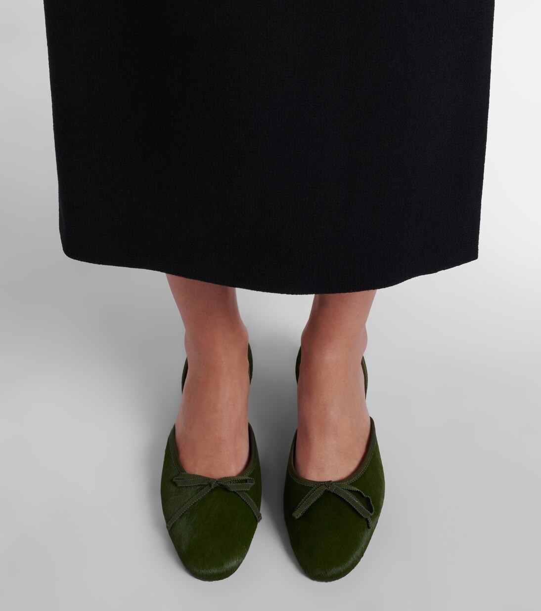 24/7 calf hair ballet flats | Herbert Levine