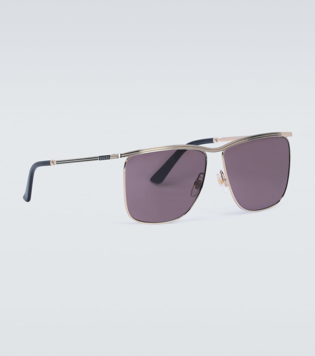 Square-frame metal sunglasses | Gucci