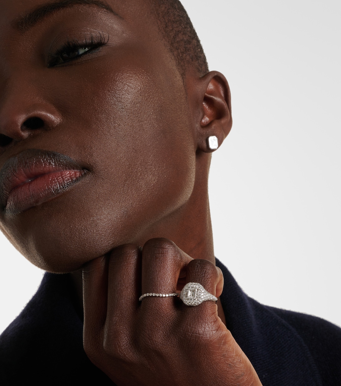 Bague Single Thread en or blanc 18 ct | Shay Jewelry