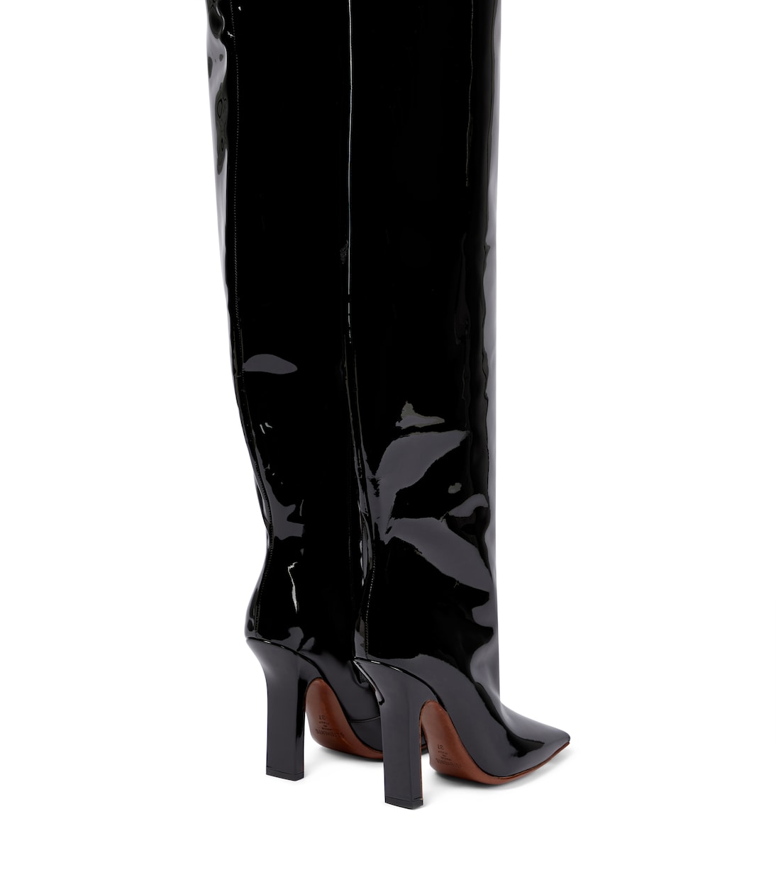 Overknee-Stiefel Boomerang aus Leder | Vetements