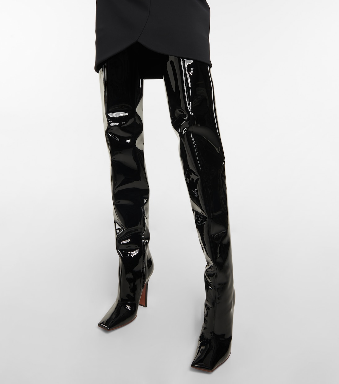 Overknee-Stiefel Boomerang aus Leder | Vetements