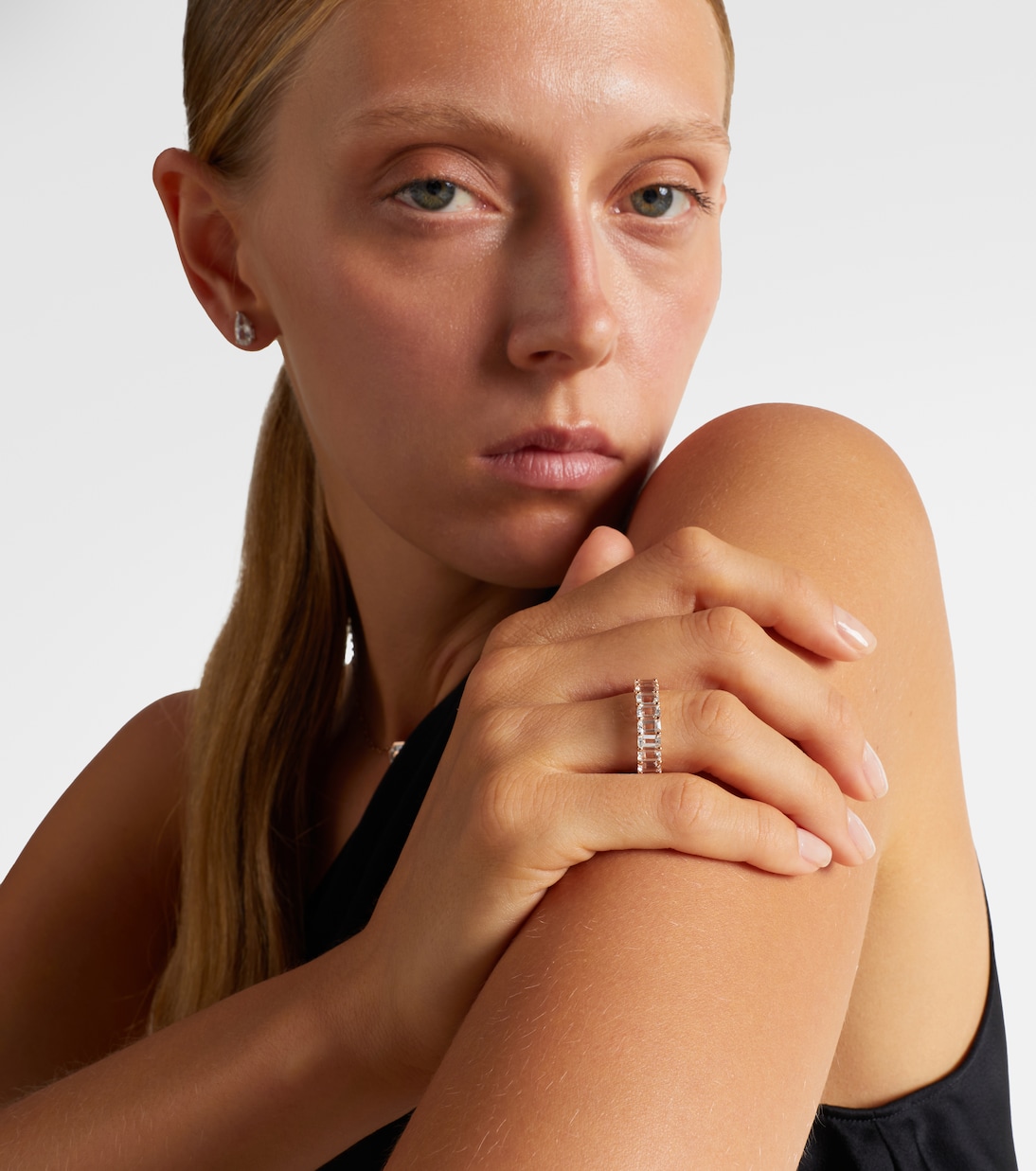 Bague en or rose 18 ct et topazes | Shay Jewelry