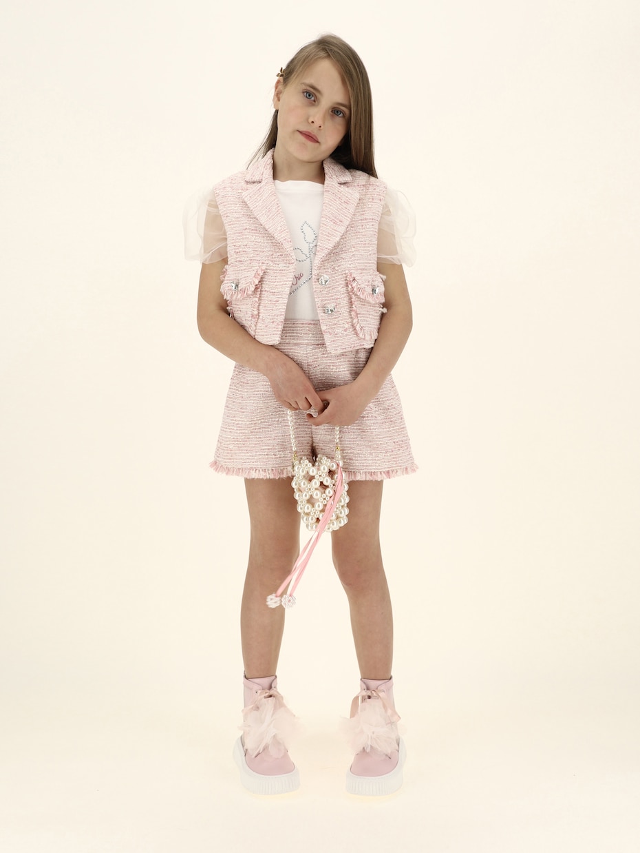 Bouclé vest | Monnalisa