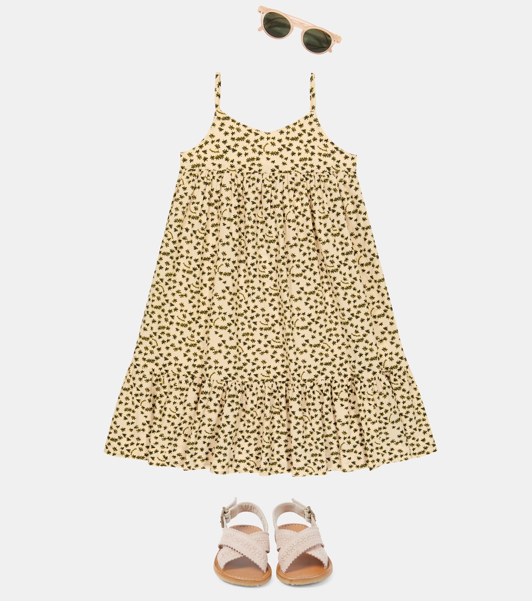 Printed cotton dress | Bonpoint