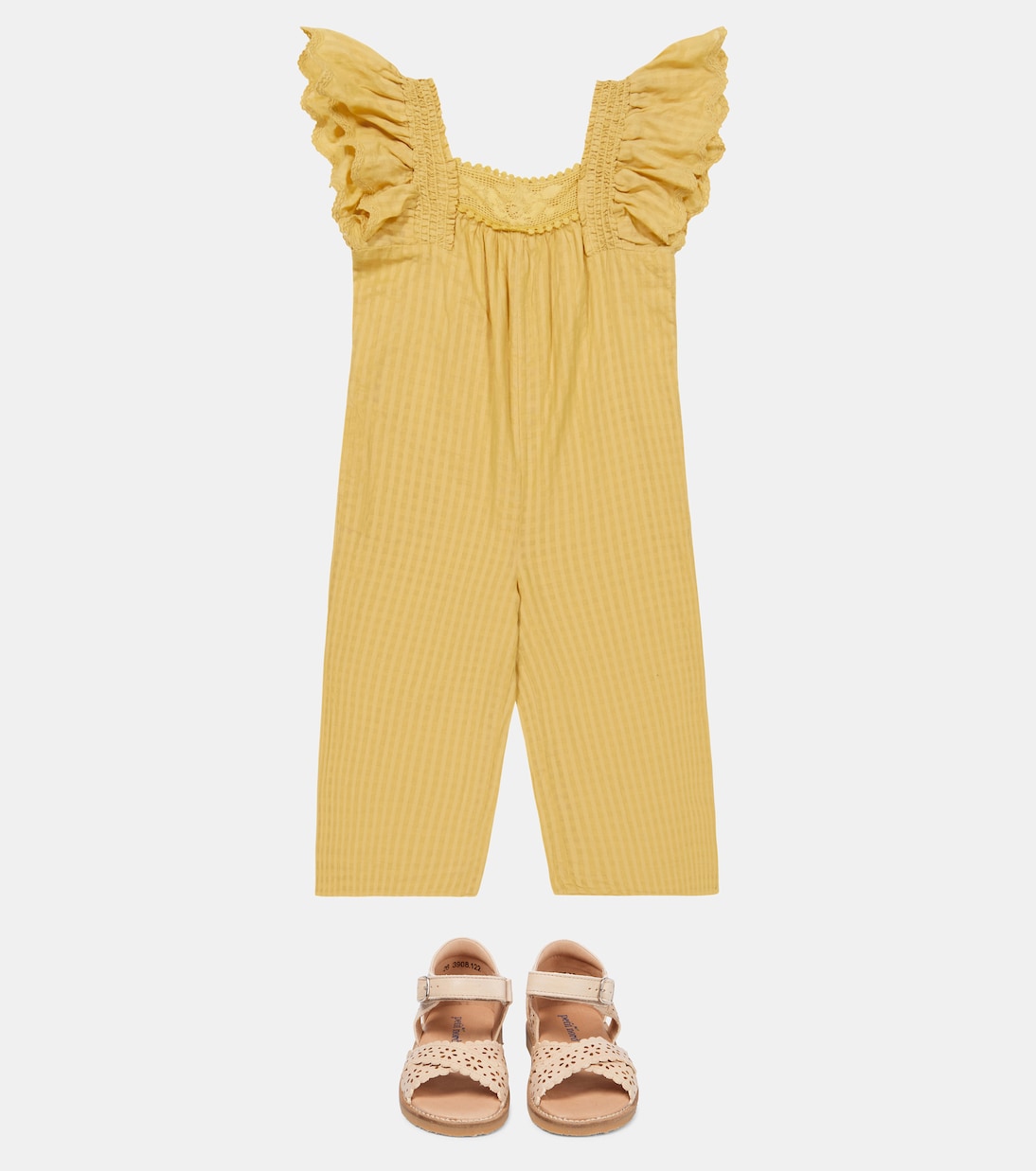 Irene checked cotton overalls | Louise Misha