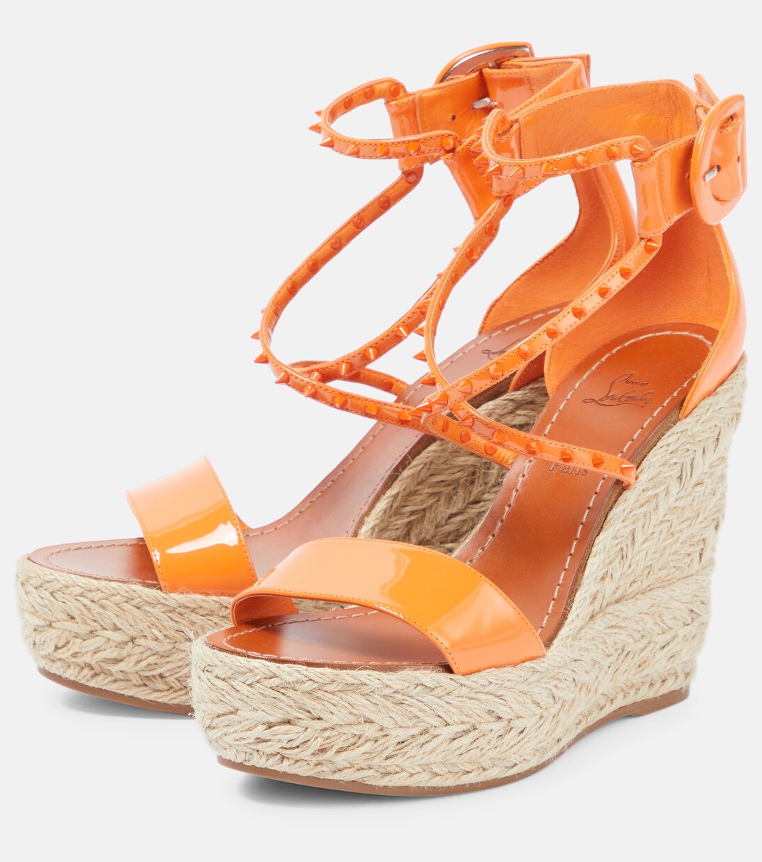 Chocazeppa 120 embellished wedge sandals | Christian Louboutin