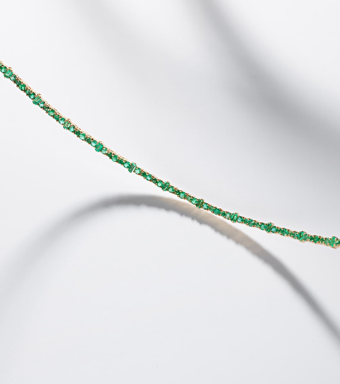 Collier Rivulet en or 18 ct et émeraudes | Ileana Makri