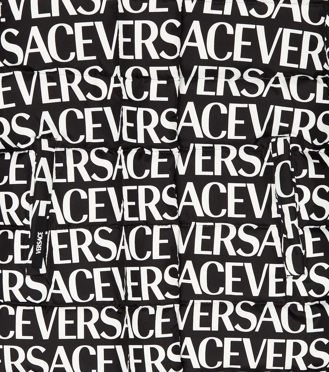 Logo printed down jacket | Versace Kids