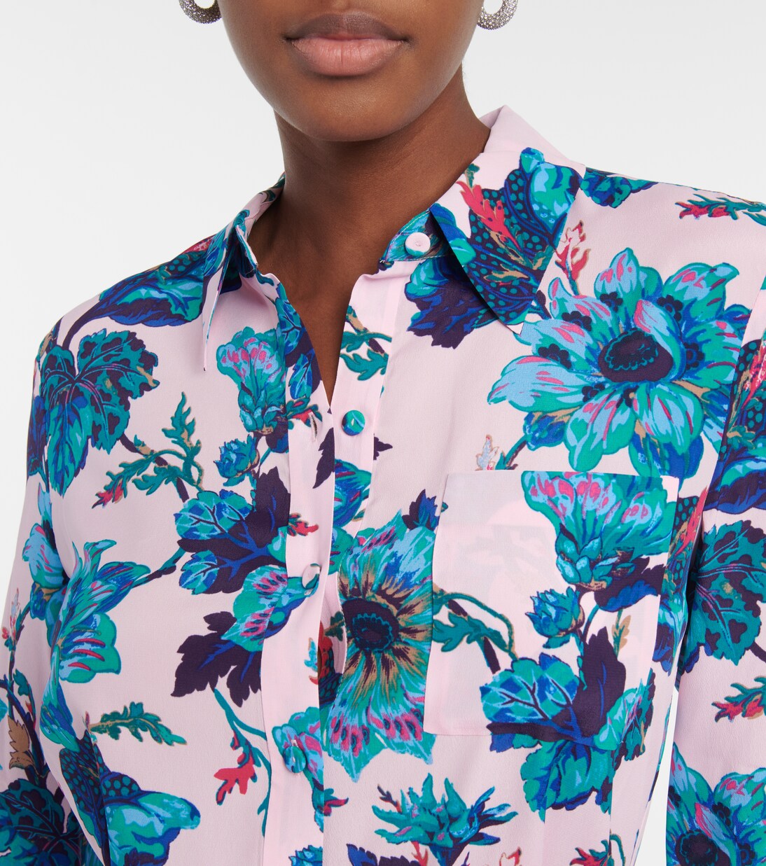 Robe chemise Prita à fleurs | Diane von Furstenberg