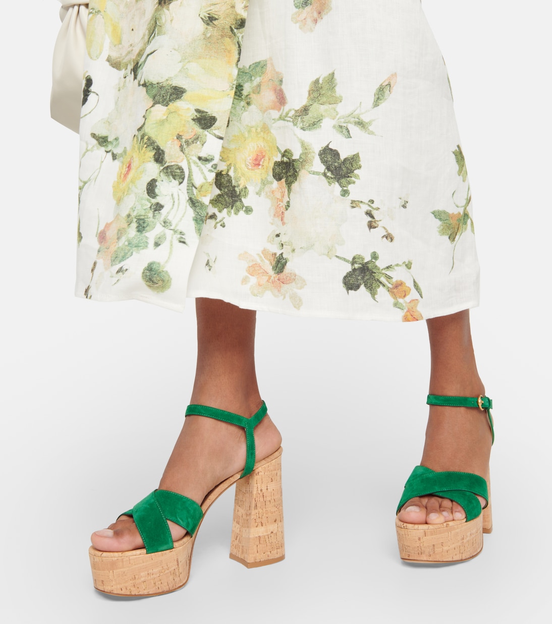 Plateausandalen Bebe aus Veloursleder | Gianvito Rossi