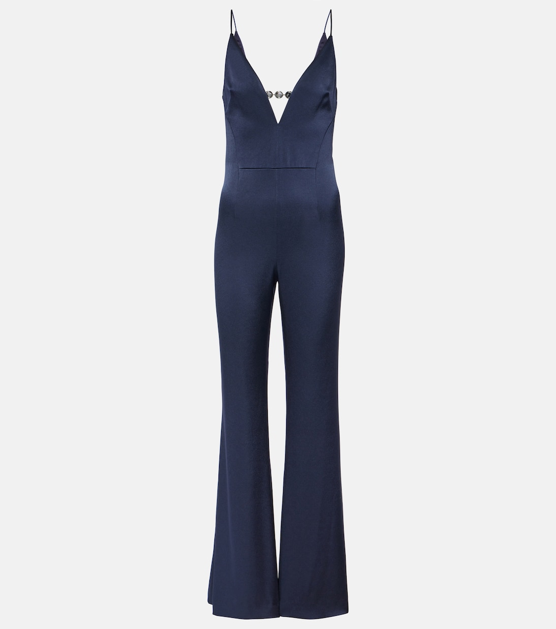 Avedon Globe crêpe satin jumpsuit | Galvan