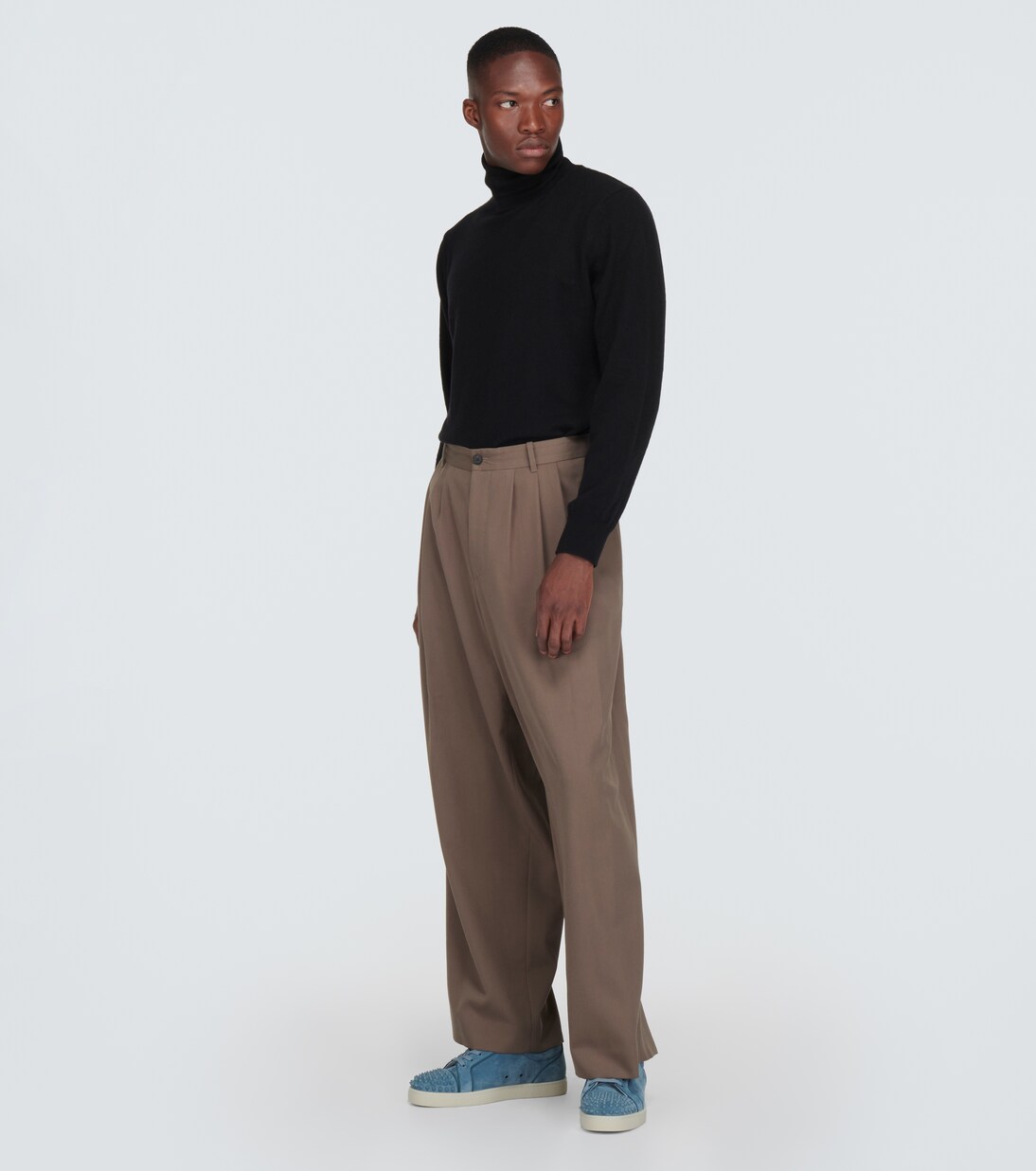 Sneakers Louis Junior Spikes aus Veloursleder | Christian Louboutin