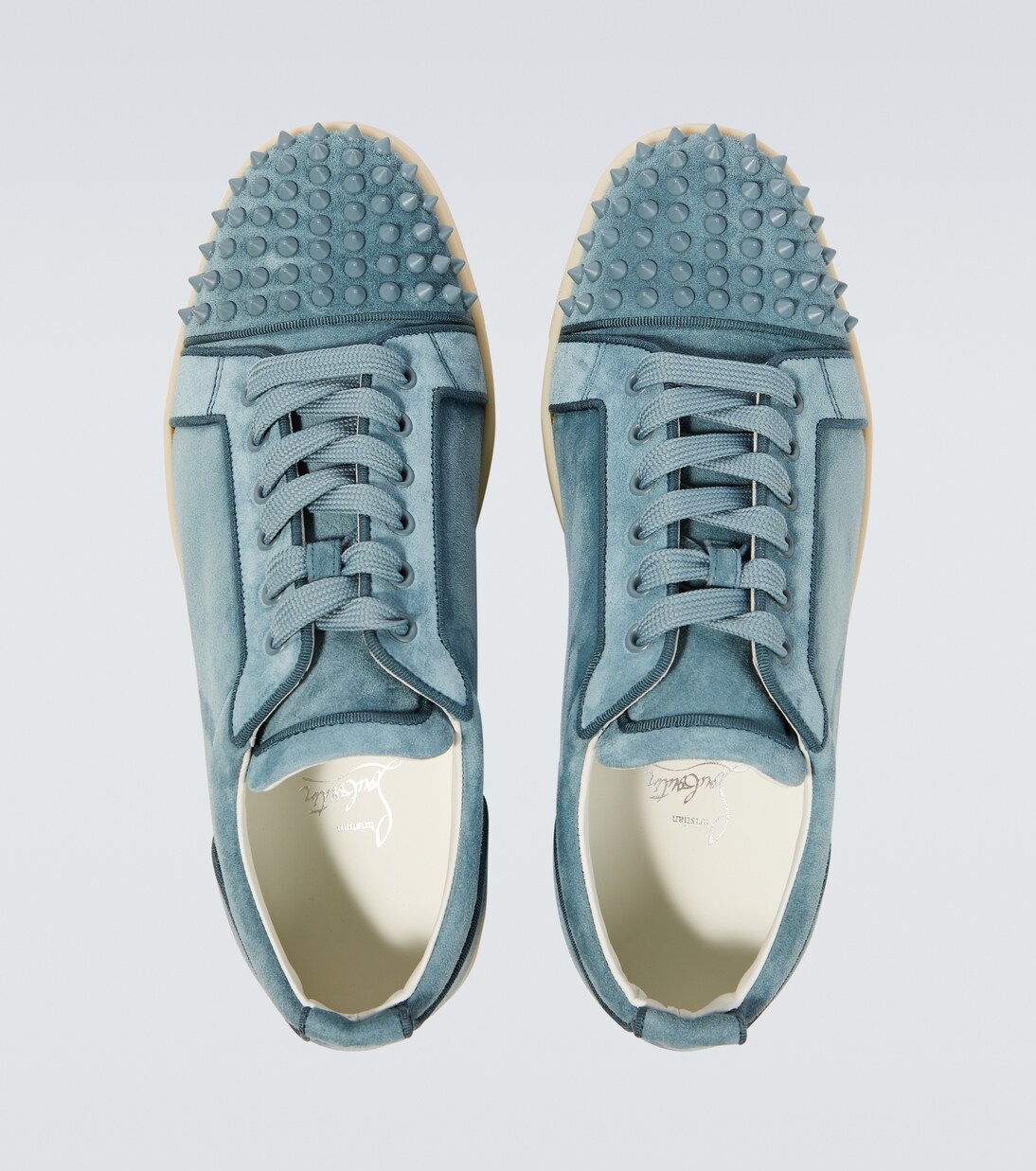 Sneakers Louis Junior Spikes aus Veloursleder | Christian Louboutin