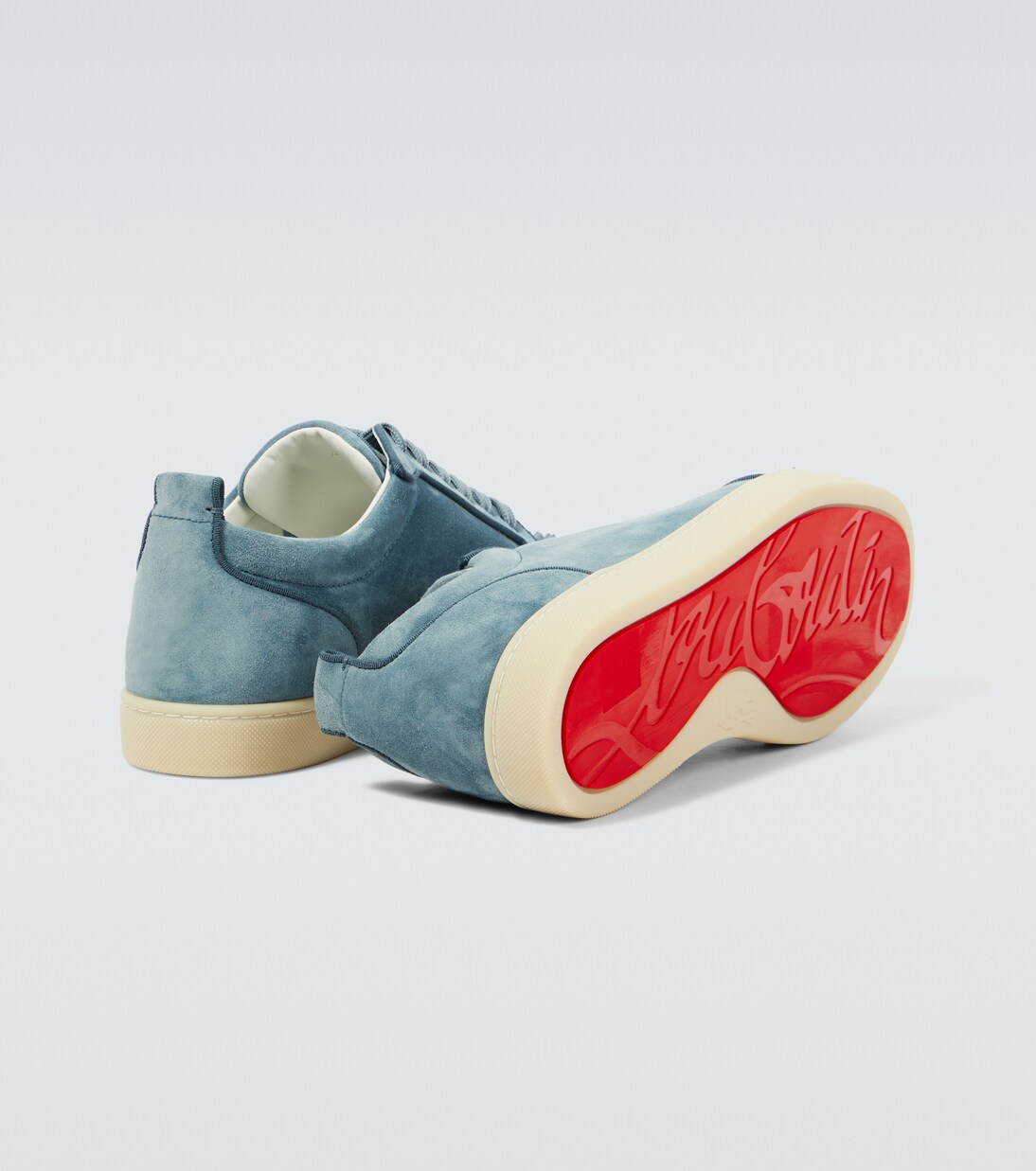 Sneakers Louis Junior Spikes aus Veloursleder | Christian Louboutin