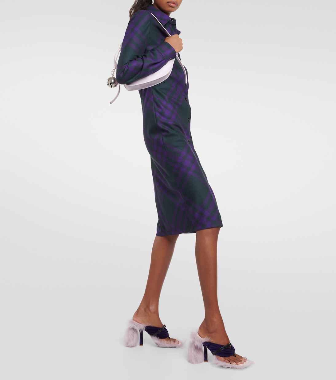 Step Post Shearling-trimmed sandals | Burberry