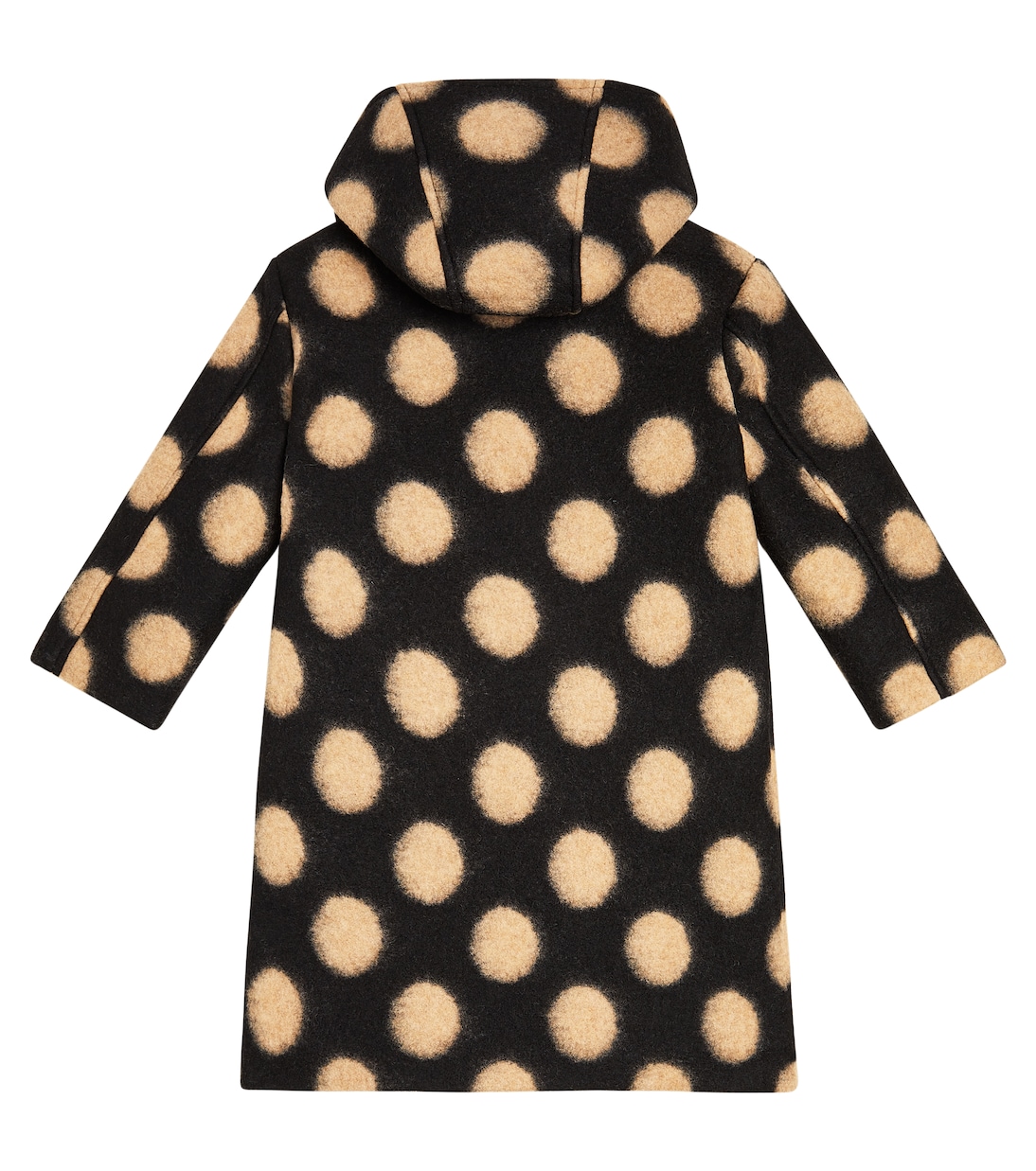Polka-dot wool-blend coat | Monnalisa