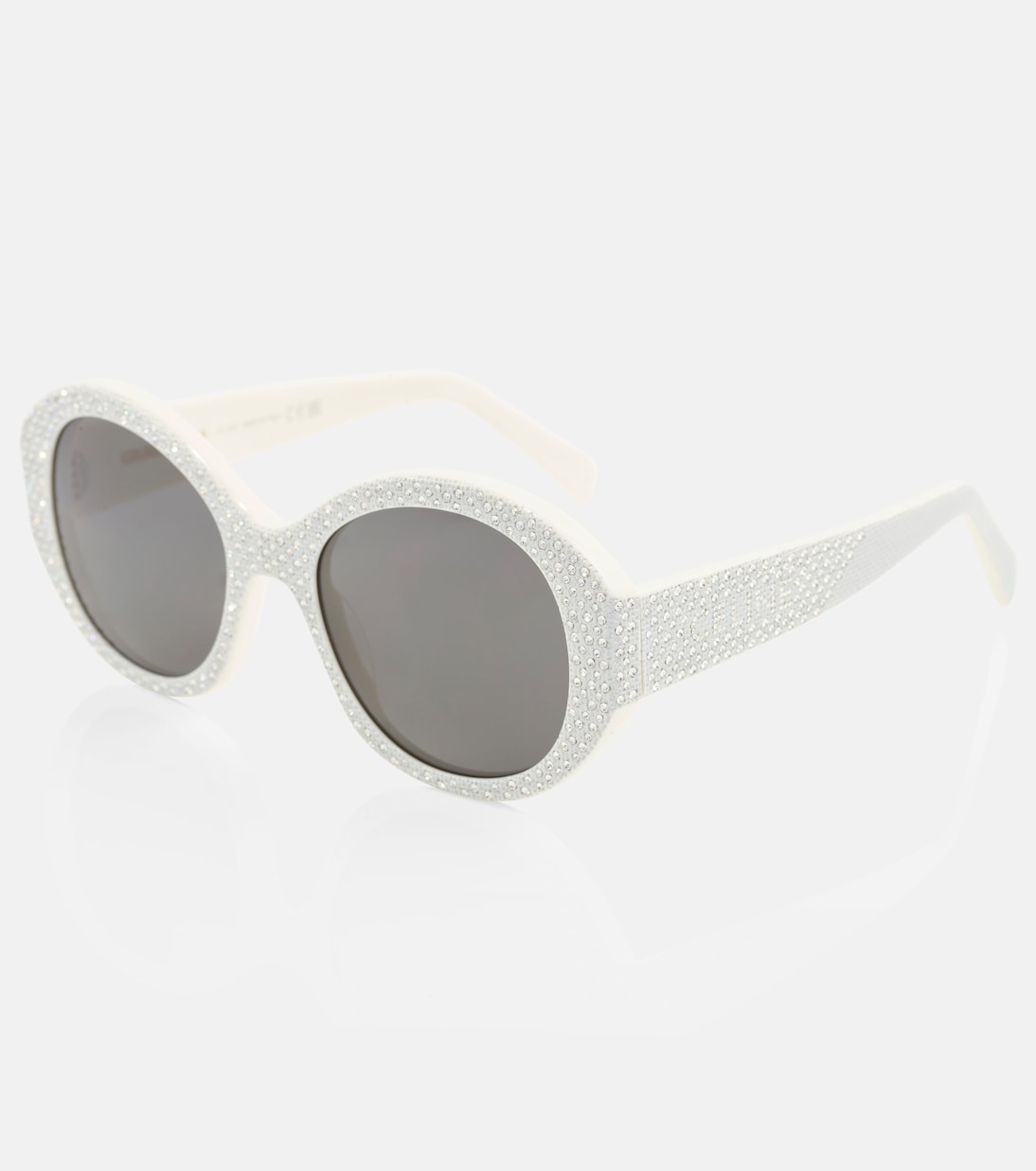 Bold 3 Dots embellished round sunglasses | Celine Eyewear